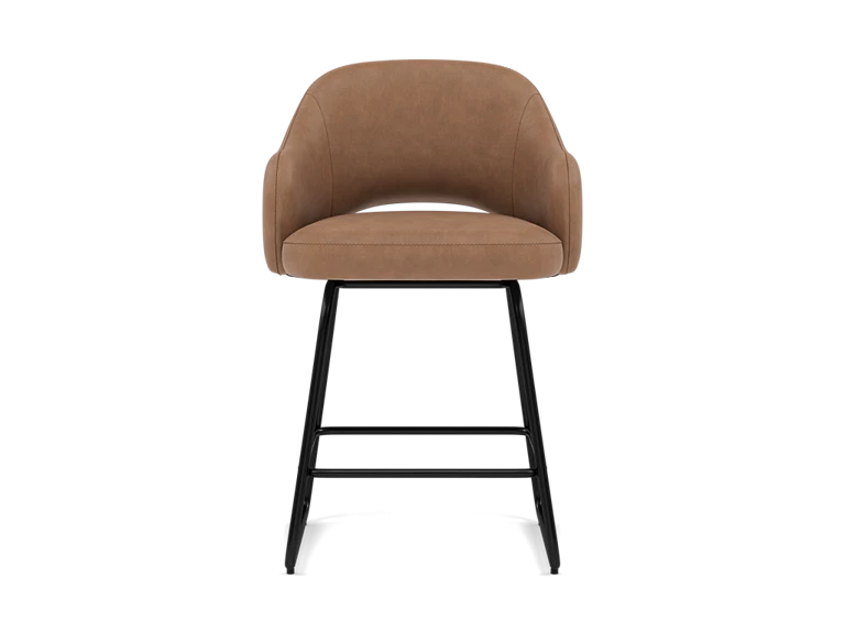 Asher 26" Swivel Counter Upholstered Stool